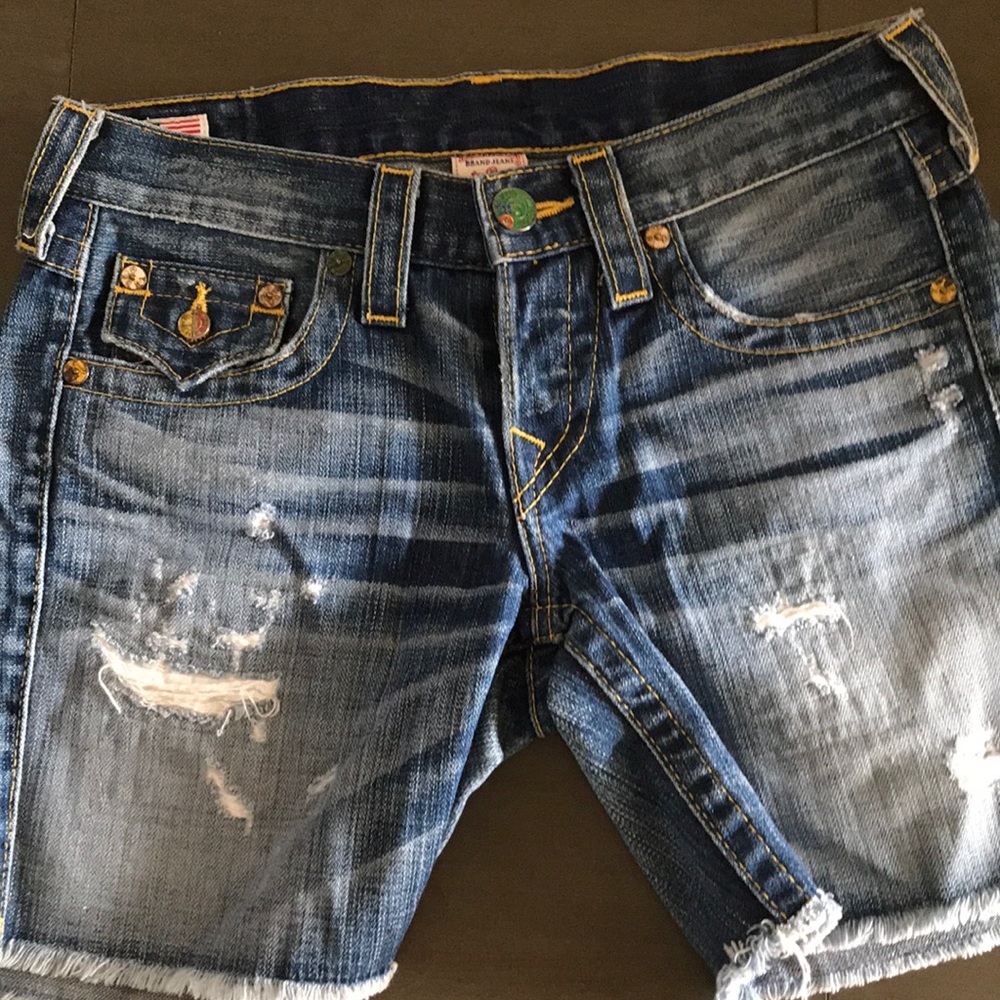 True Religion Shorts. Size 25. Gift, never worn.
